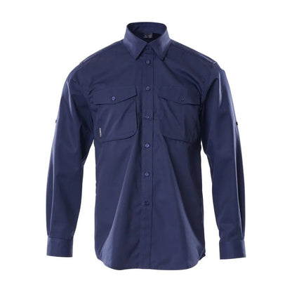 Navy - Front - Mascot Mens Crossover Greenwood Shirt