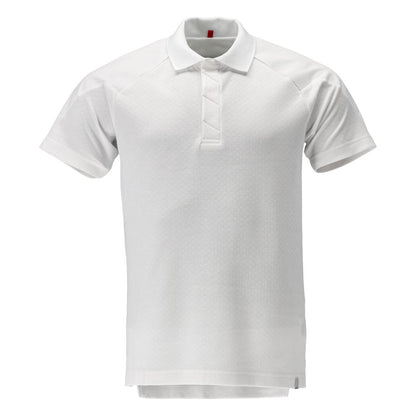 White - Front - Mascot Mens Food & Care Polo Shirt