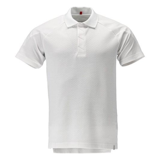 White - Front - Mascot Mens Food & Care Polo Shirt