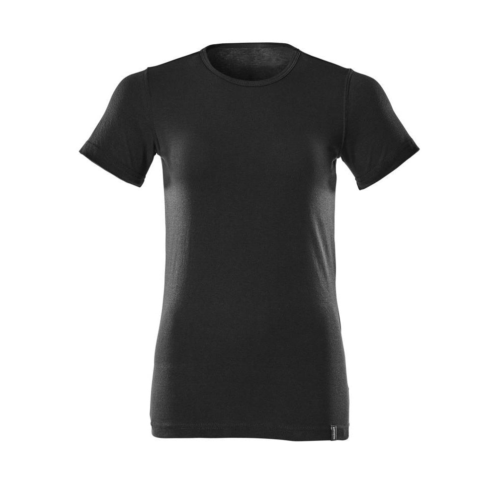 Deep Black - Front - Mascot Womens-Ladies Crossover T-Shirt