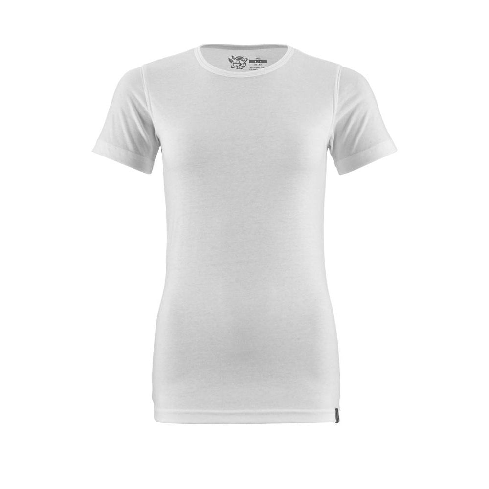 White - Front - Mascot Womens-Ladies Crossover T-Shirt