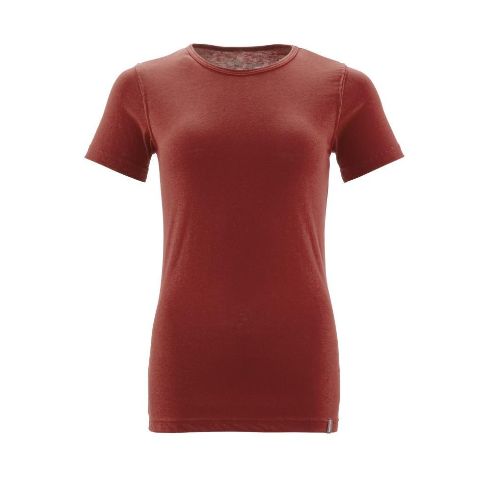 Autumn Red - Front - Mascot Womens-Ladies Crossover T-Shirt