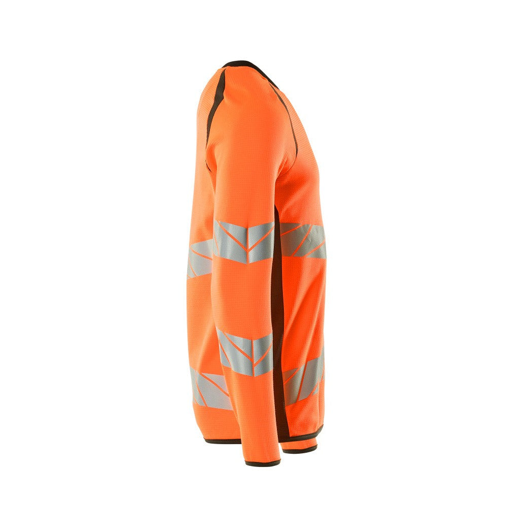 Hi Vis Orange-Dark Anthracite - Side - Mascot Mens Accelerate Safe Premium Two Tone Sweatshirt