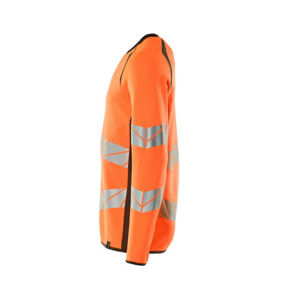 Hi Vis Orange-Dark Anthracite - Lifestyle - Mascot Mens Accelerate Safe Premium Two Tone Sweatshirt