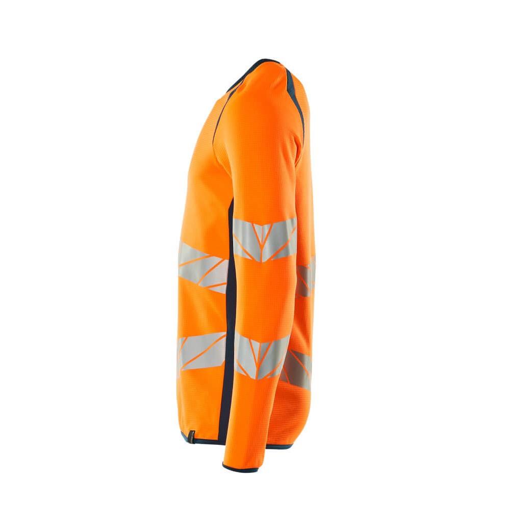 Hi Vis Orange-Dark Petroleum - Lifestyle - Mascot Mens Accelerate Safe Premium Two Tone Sweatshirt