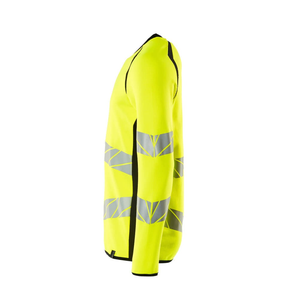 Hi Vis Yellow-Black - Lifestyle - Mascot Mens Accelerate Safe Premium Two Tone Sweatshirt