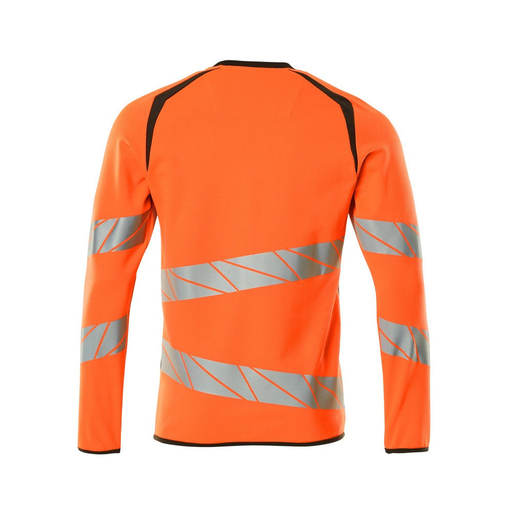 Hi Vis Orange-Dark Anthracite - Back - Mascot Mens Accelerate Safe Premium Two Tone Sweatshirt