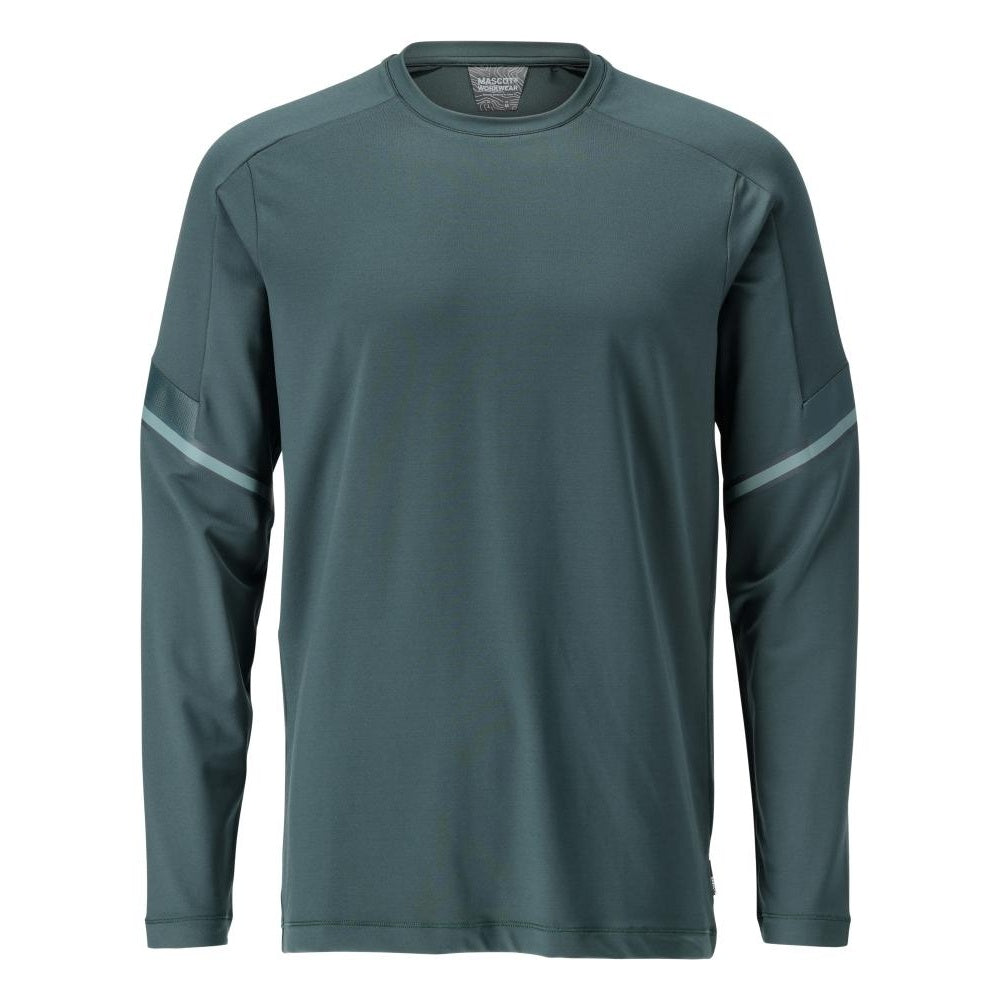 Forest Green - Front - Mascot Mens Customised Long-Sleeved T-Shirt