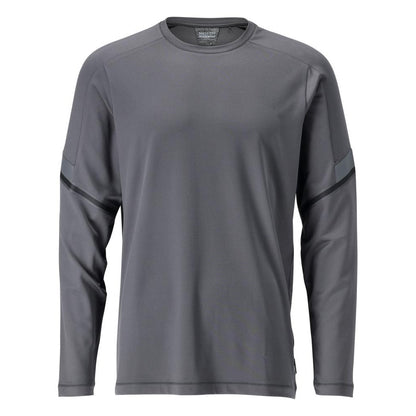Stone Grey - Front - Mascot Mens Customised Long-Sleeved T-Shirt