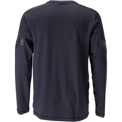 Dark Navy - Back - Mascot Mens Customised Long-Sleeved T-Shirt