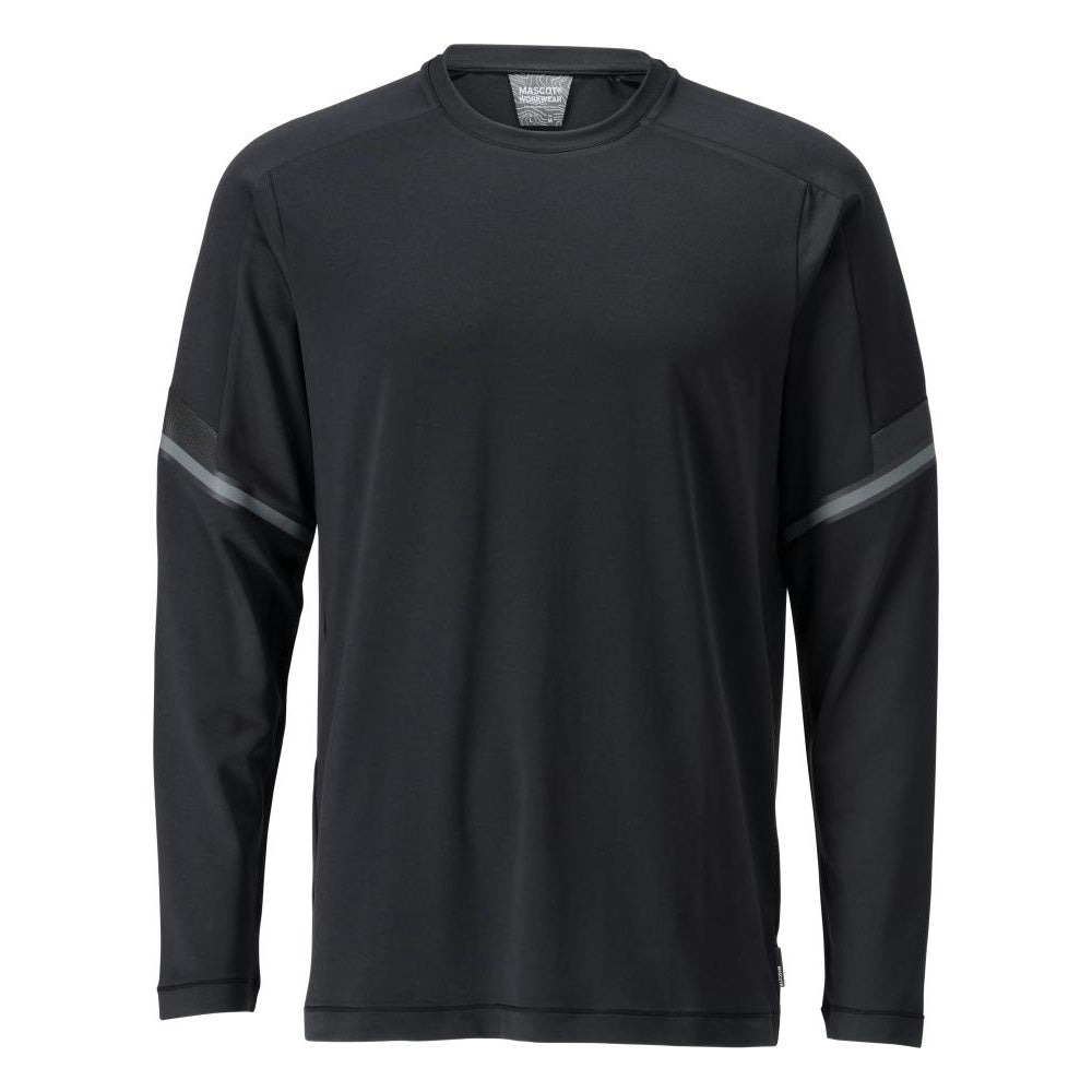 Black - Front - Mascot Mens Customised Long-Sleeved T-Shirt