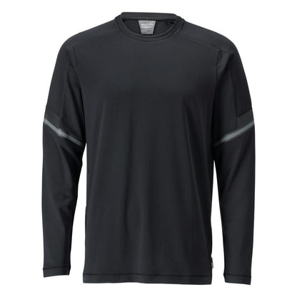 Black - Front - Mascot Mens Customised Long-Sleeved T-Shirt