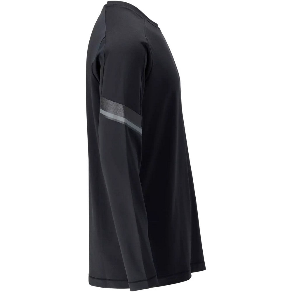 Black - Side - Mascot Mens Customised Long-Sleeved T-Shirt