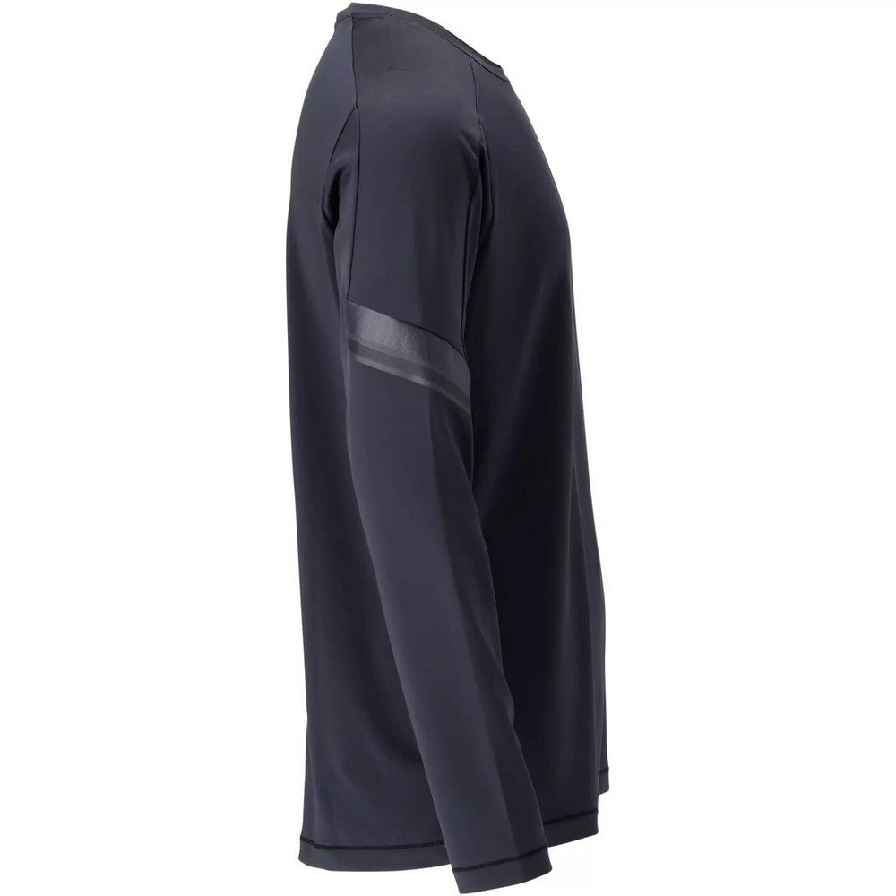 Dark Navy - Side - Mascot Mens Customised Long-Sleeved T-Shirt