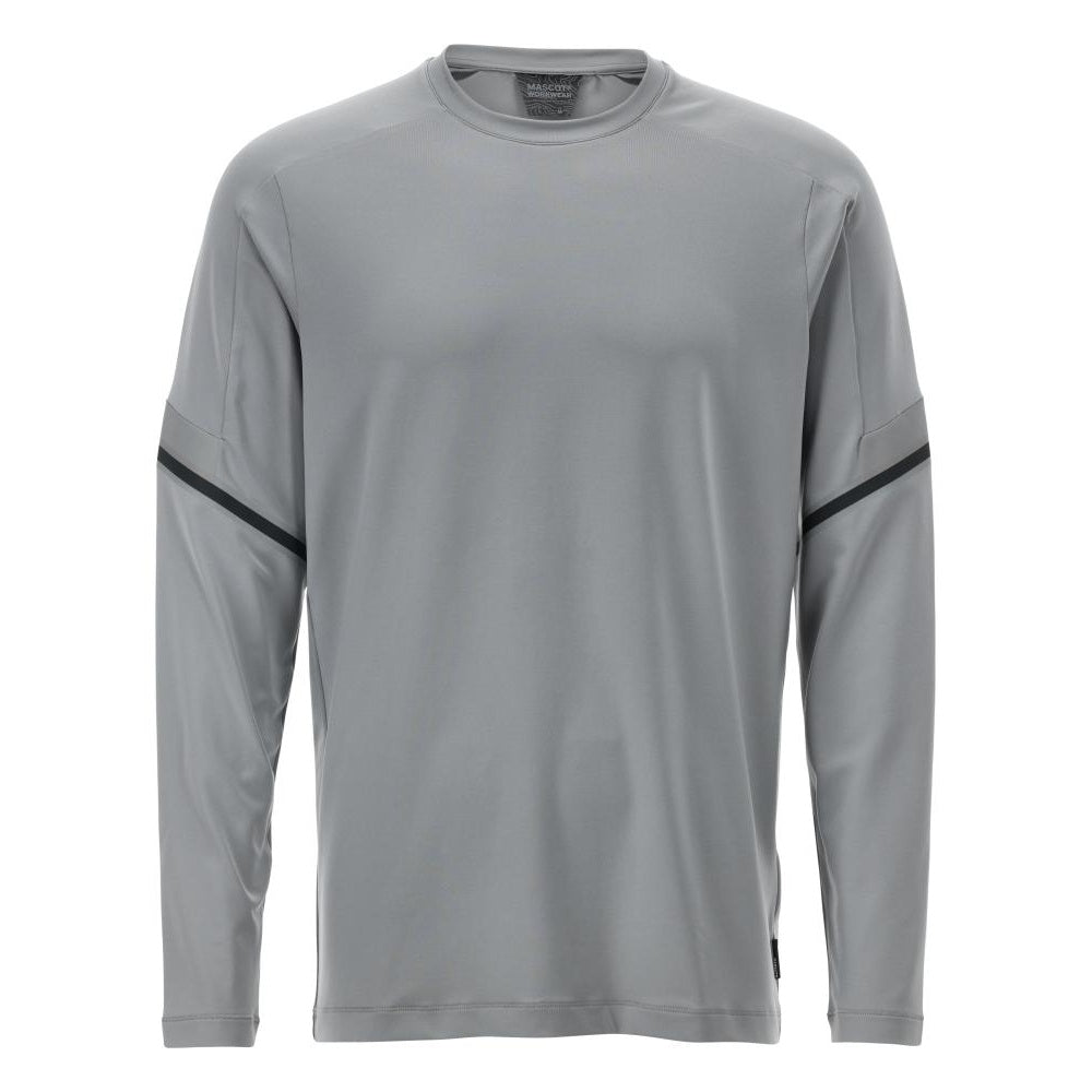 Silver Grey - Front - Mascot Mens Customised Long-Sleeved T-Shirt