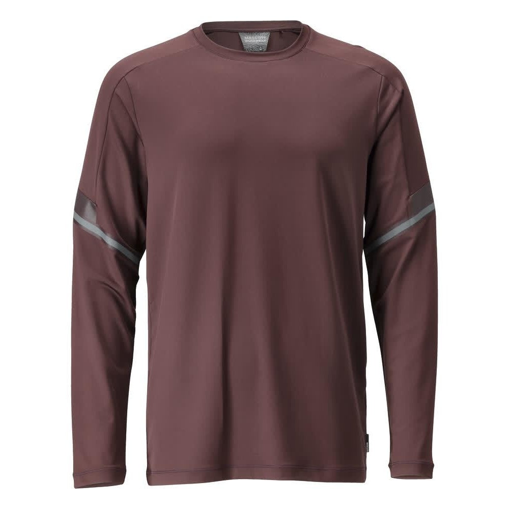 Bordeaux - Front - Mascot Mens Customised Long-Sleeved T-Shirt