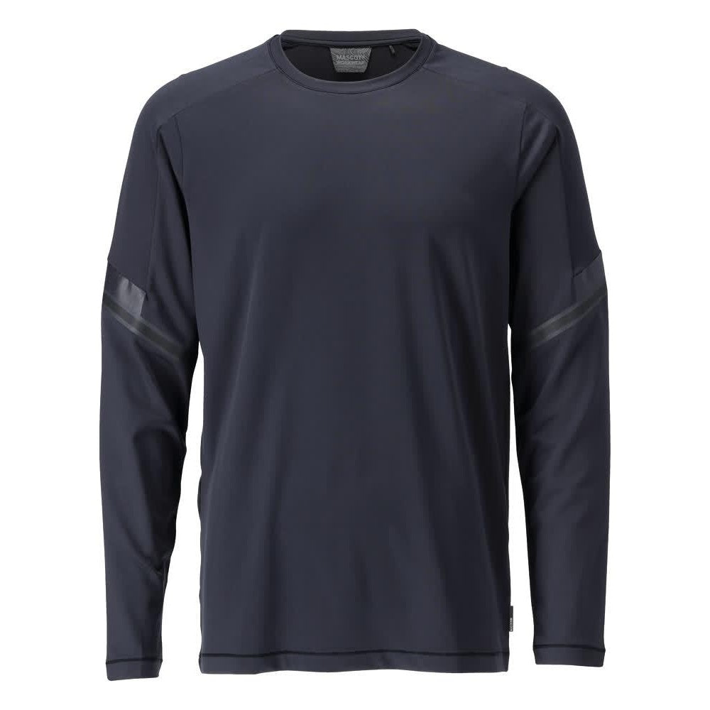 Dark Navy - Front - Mascot Mens Customised Long-Sleeved T-Shirt
