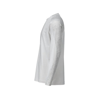White - Side - Mascot Mens Customised Long-Sleeved T-Shirt