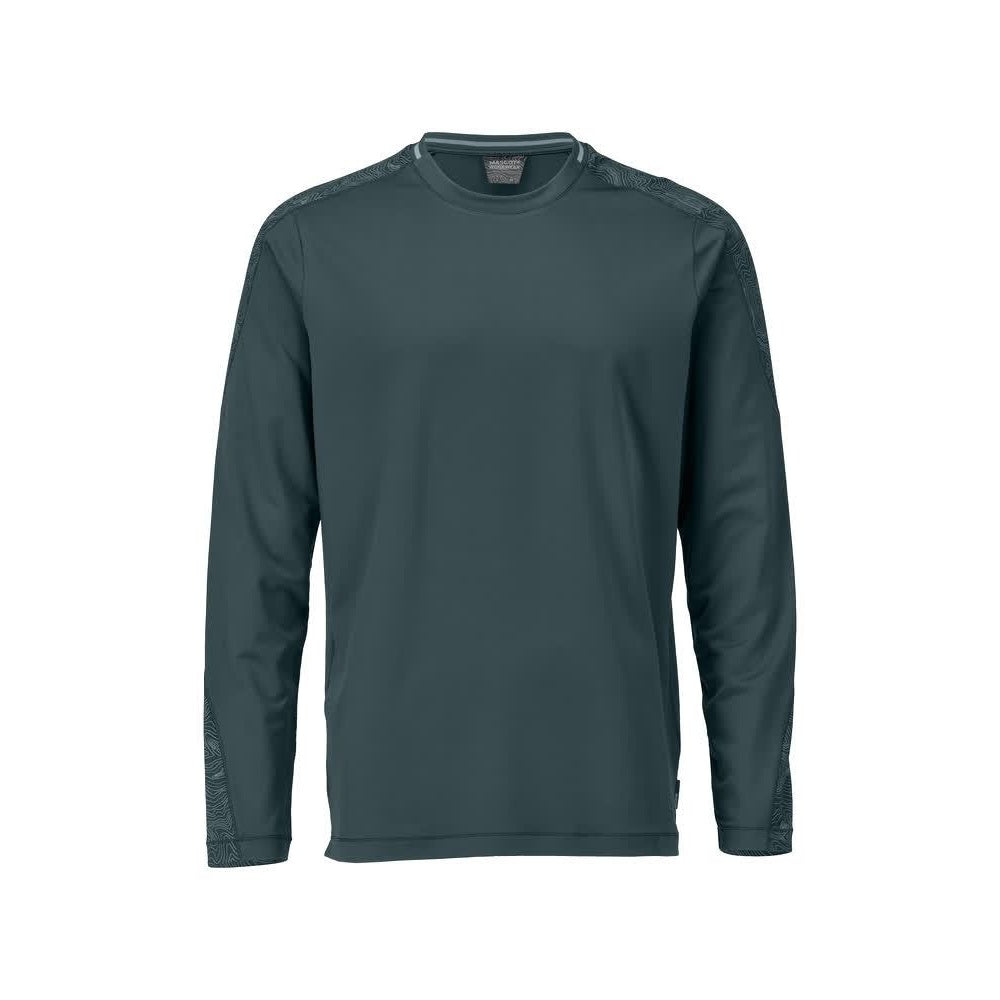 Forest Green - Front - Mascot Mens Customised Long-Sleeved T-Shirt