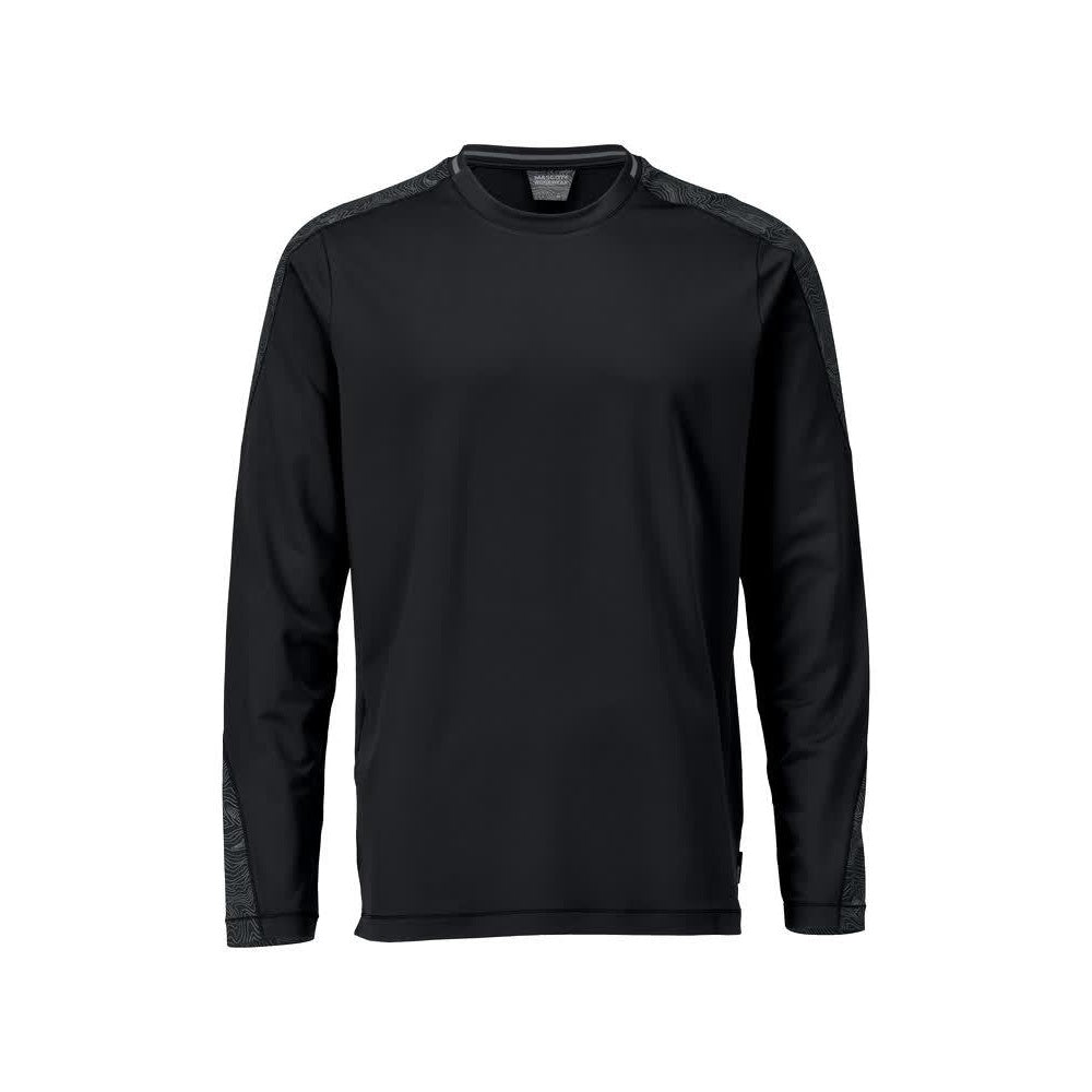 Black - Front - Mascot Mens Customised Long-Sleeved T-Shirt