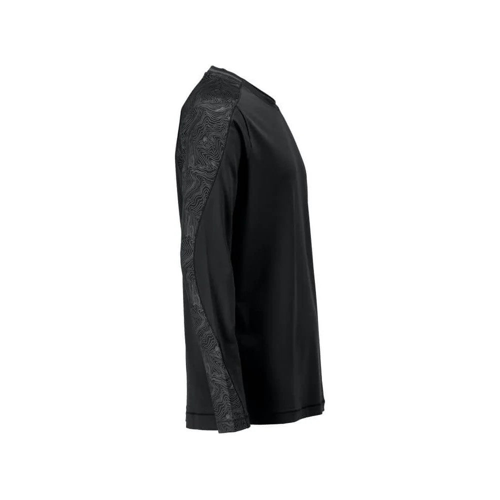 Black - Back - Mascot Mens Customised Long-Sleeved T-Shirt