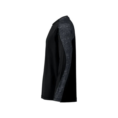 Black - Side - Mascot Mens Customised Long-Sleeved T-Shirt