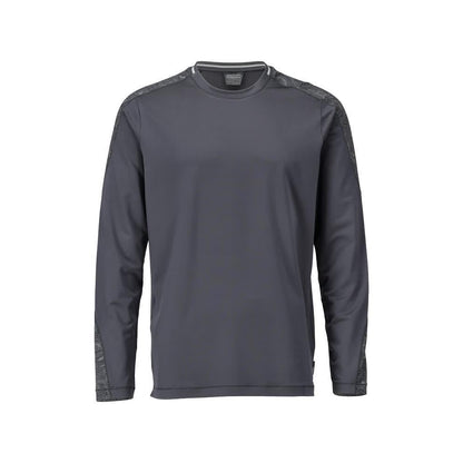 Stone Grey - Front - Mascot Mens Customised Long-Sleeved T-Shirt