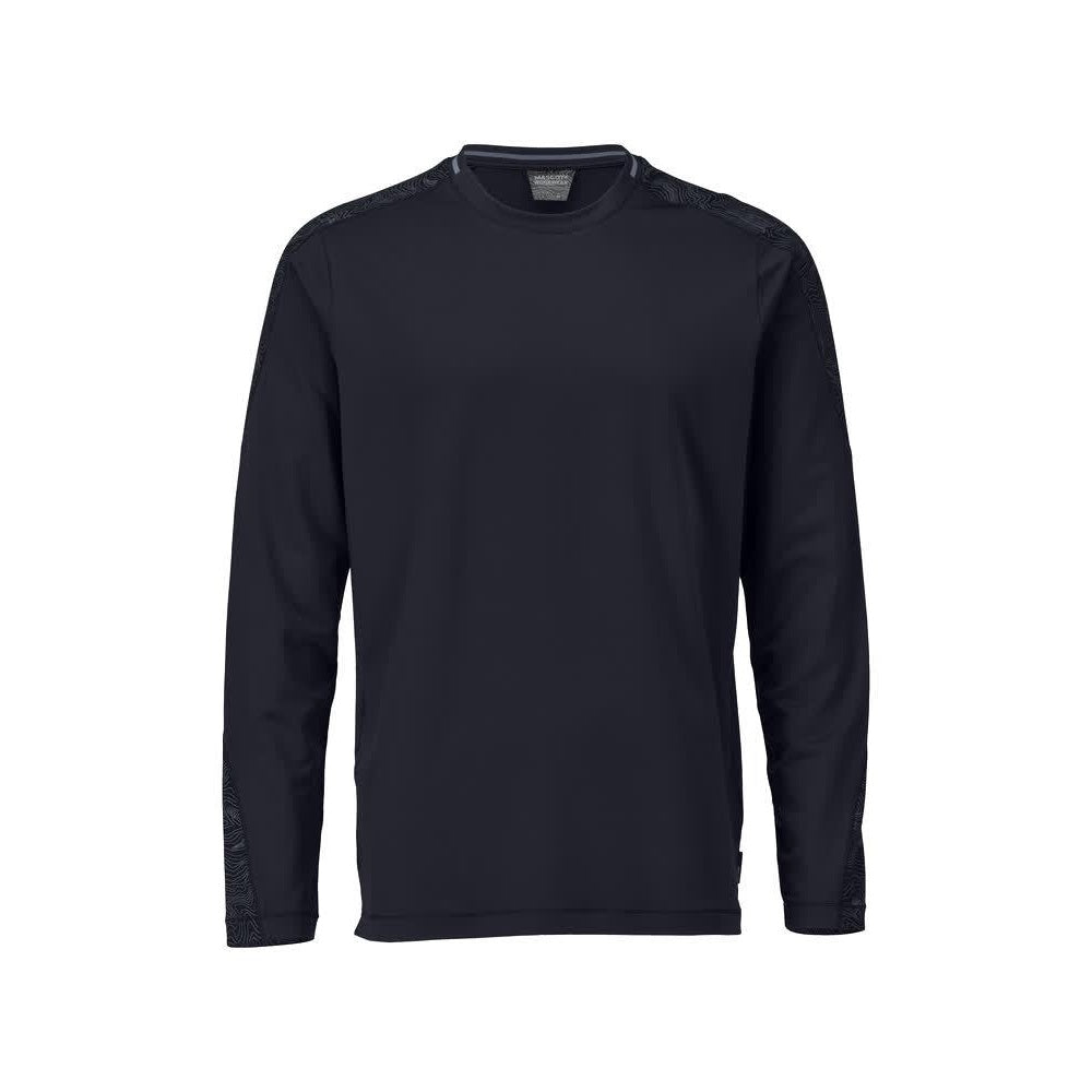 Dark Navy - Front - Mascot Mens Customised Long-Sleeved T-Shirt
