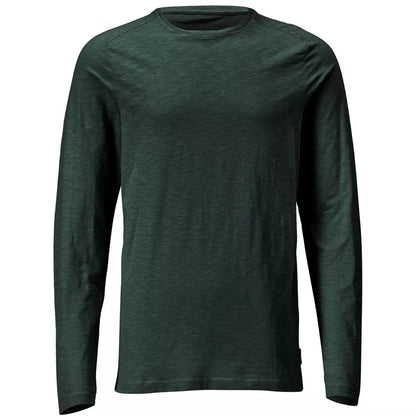 Forest Green - Front - Mascot Mens Customised Long-Sleeved T-Shirt