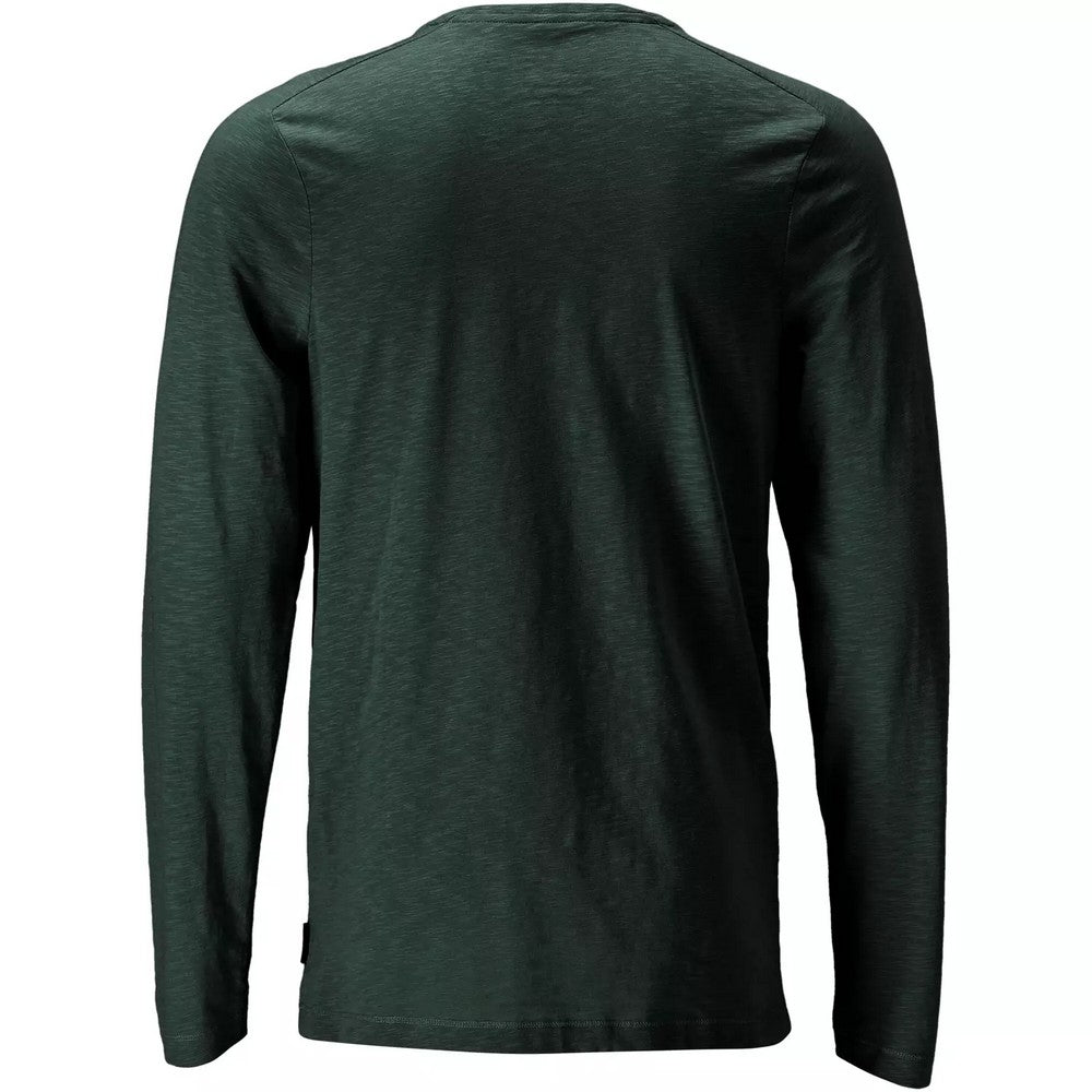Forest Green - Back - Mascot Mens Customised Long-Sleeved T-Shirt