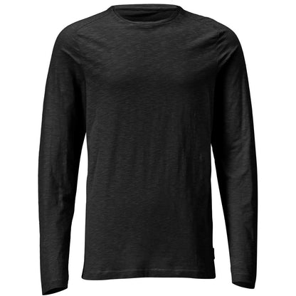 Black - Front - Mascot Mens Customised Long-Sleeved T-Shirt