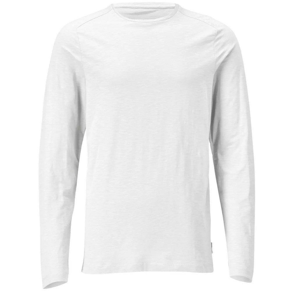 White - Front - Mascot Mens Customised Long-Sleeved T-Shirt