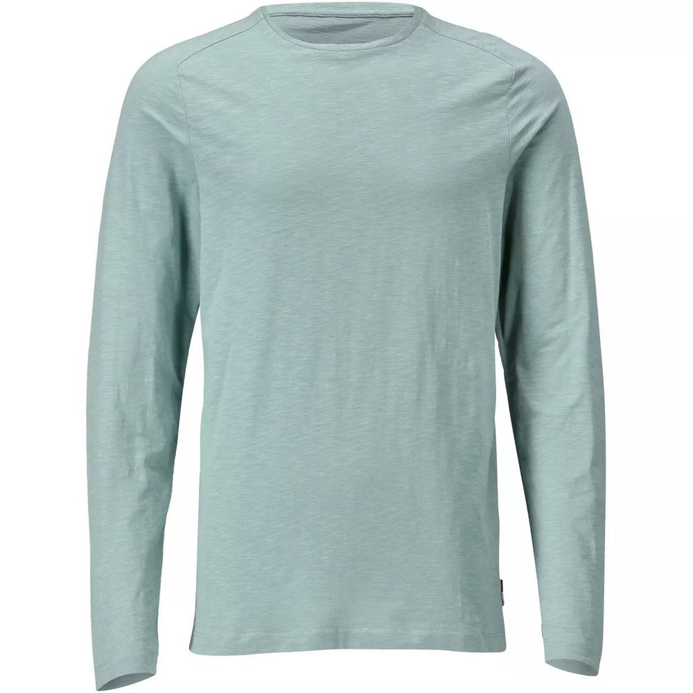 Dusty Green - Front - Mascot Mens Customised Long-Sleeved T-Shirt