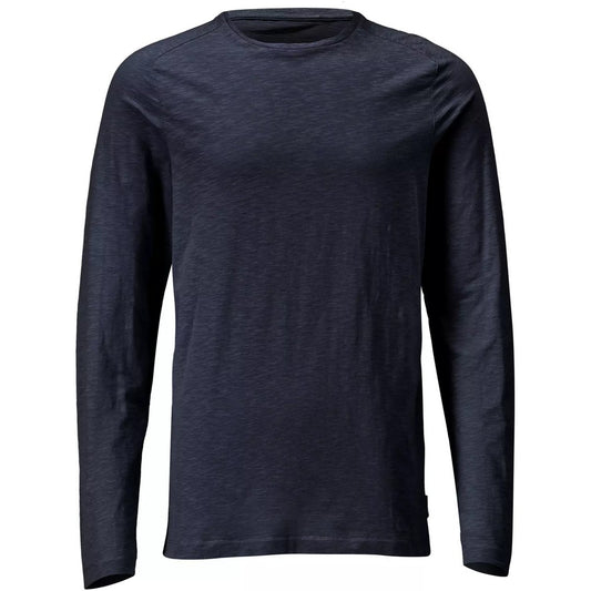 Dark Navy - Front - Mascot Mens Customised Long-Sleeved T-Shirt