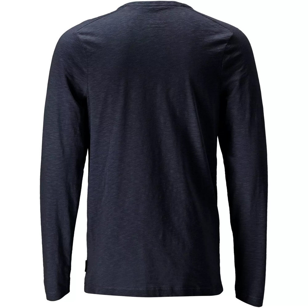 Dark Navy - Back - Mascot Mens Customised Long-Sleeved T-Shirt