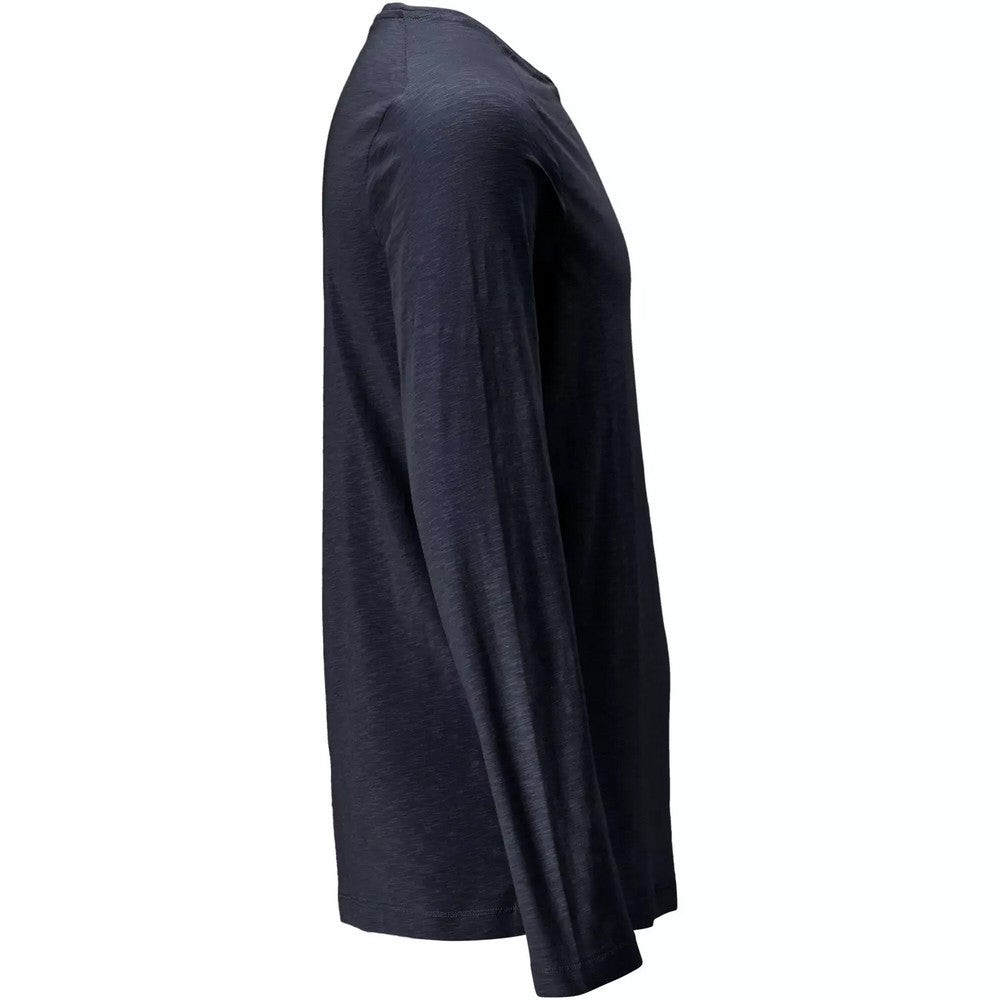 Dark Navy - Side - Mascot Mens Customised Long-Sleeved T-Shirt