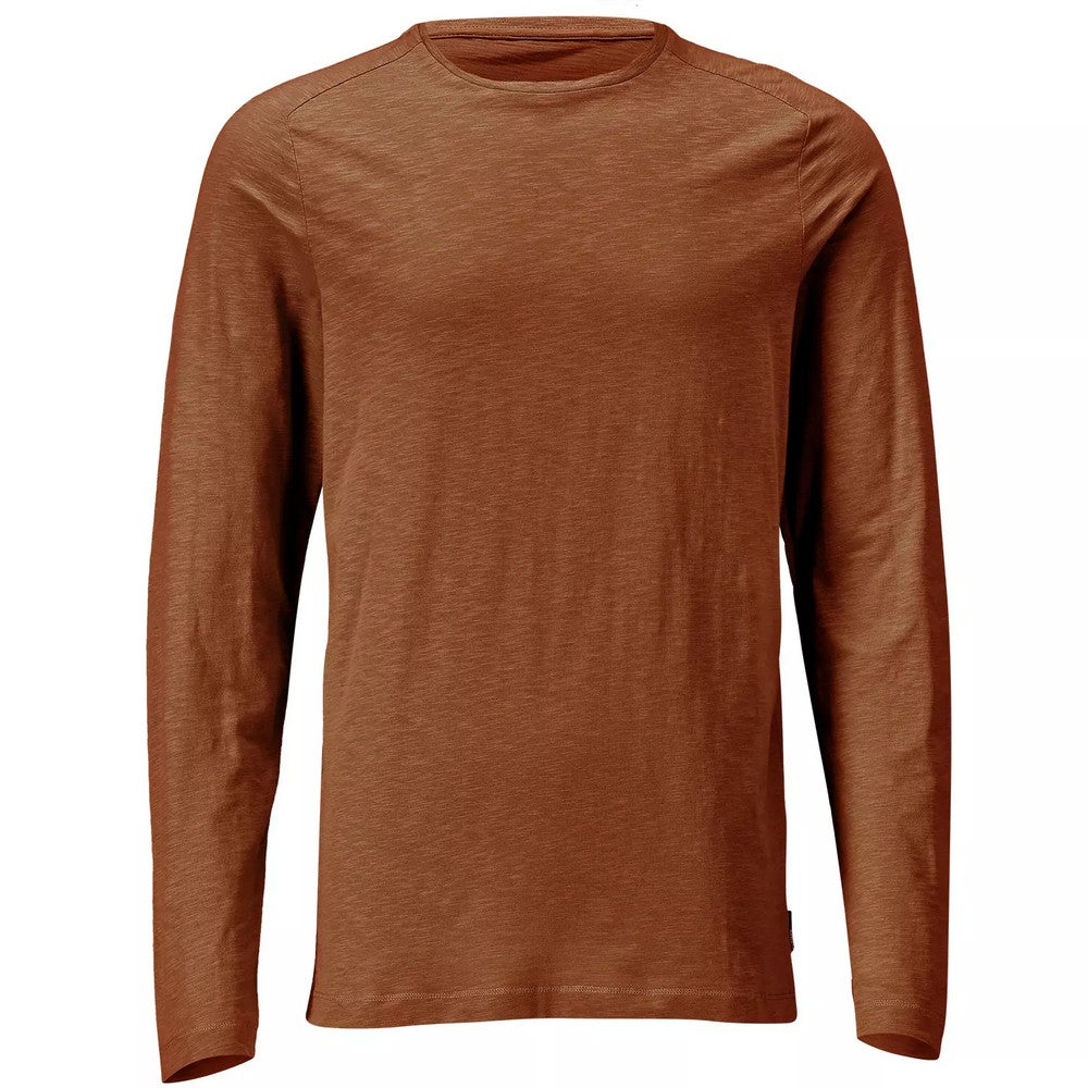 Nut Brown - Front - Mascot Mens Customised Long-Sleeved T-Shirt
