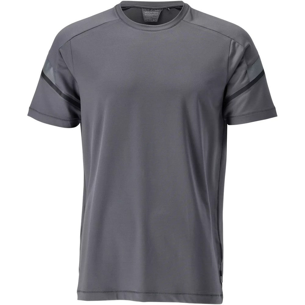 Stone Grey - Front - Mascot Mens Customised Short-Sleeved T-Shirt