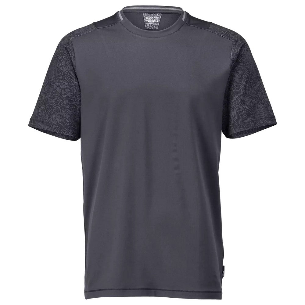 Stone Grey - Front - Mascot Mens Customised Short-Sleeved T-Shirt