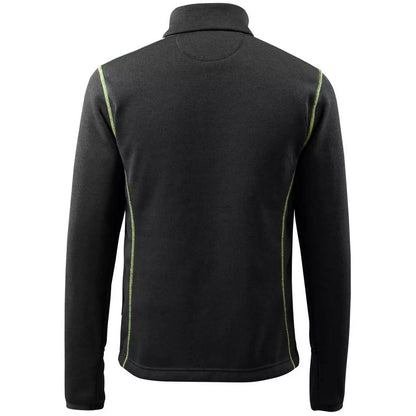 Black - Back - Mascot Mens Hardwear Reims Knitted Half Zip Sweatshirt