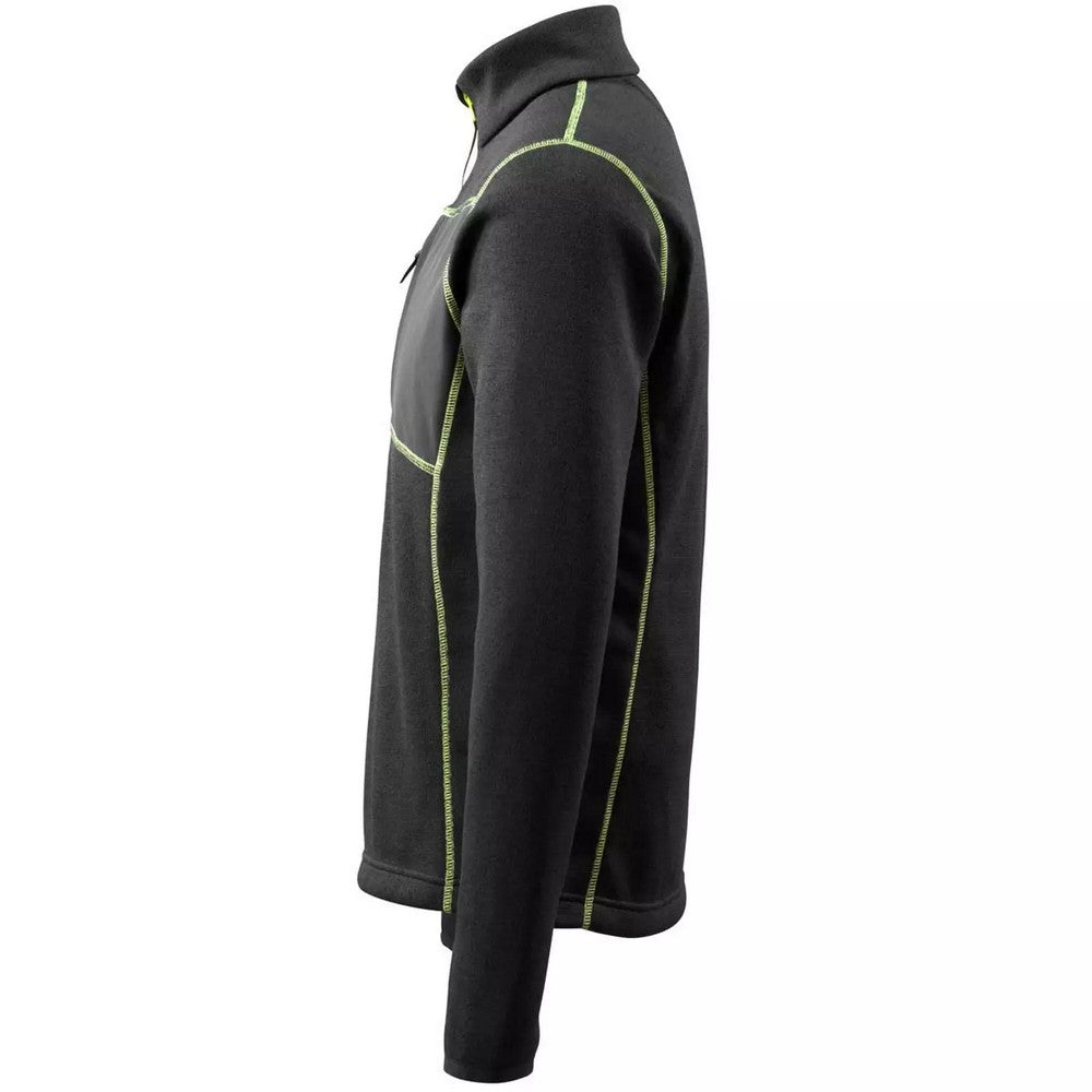 Black - Lifestyle - Mascot Mens Hardwear Reims Knitted Half Zip Sweatshirt