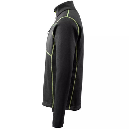 Black - Lifestyle - Mascot Mens Hardwear Reims Knitted Half Zip Sweatshirt