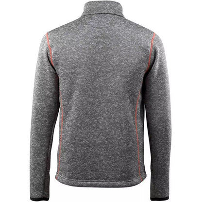 Grey Flecked - Back - Mascot Mens Hardwear Reims Knitted Half Zip Sweatshirt
