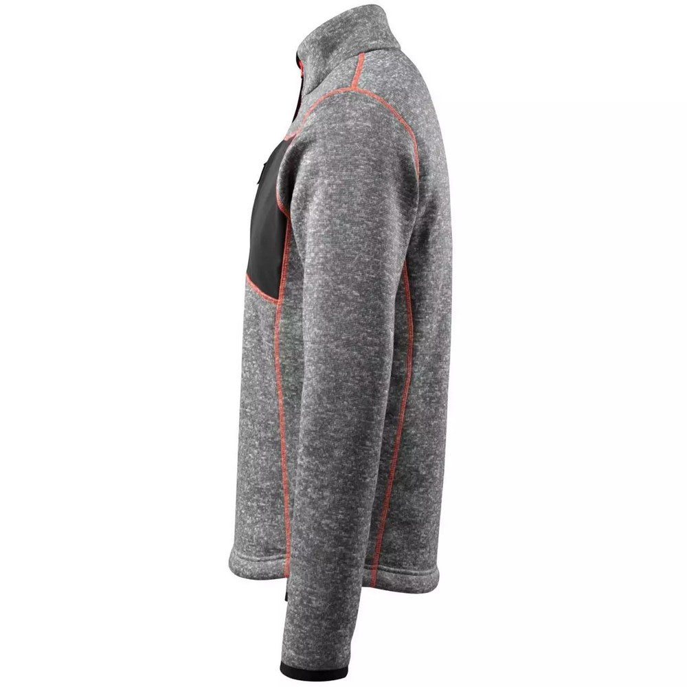 Grey Flecked - Lifestyle - Mascot Mens Hardwear Reims Knitted Half Zip Sweatshirt