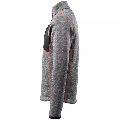 Grey Flecked - Lifestyle - Mascot Mens Hardwear Reims Knitted Half Zip Sweatshirt