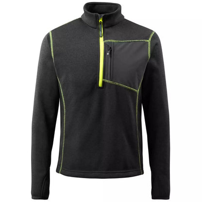 Black - Front - Mascot Mens Hardwear Reims Knitted Half Zip Sweatshirt