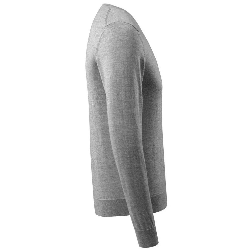 Grey - Side - Mascot Mens Frontline Knitted Jumper