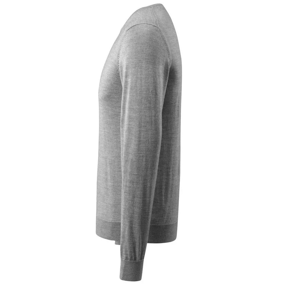 Grey - Lifestyle - Mascot Mens Frontline Knitted Jumper