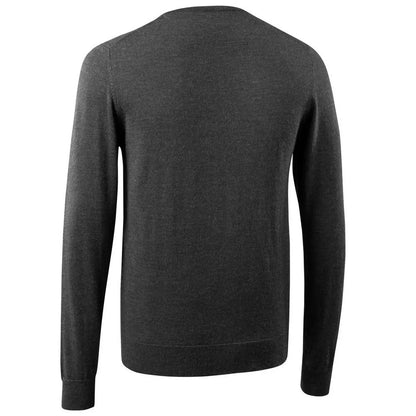 Dark Anthracite-Light Grey - Back - Mascot Mens Frontline Knitted Jumper