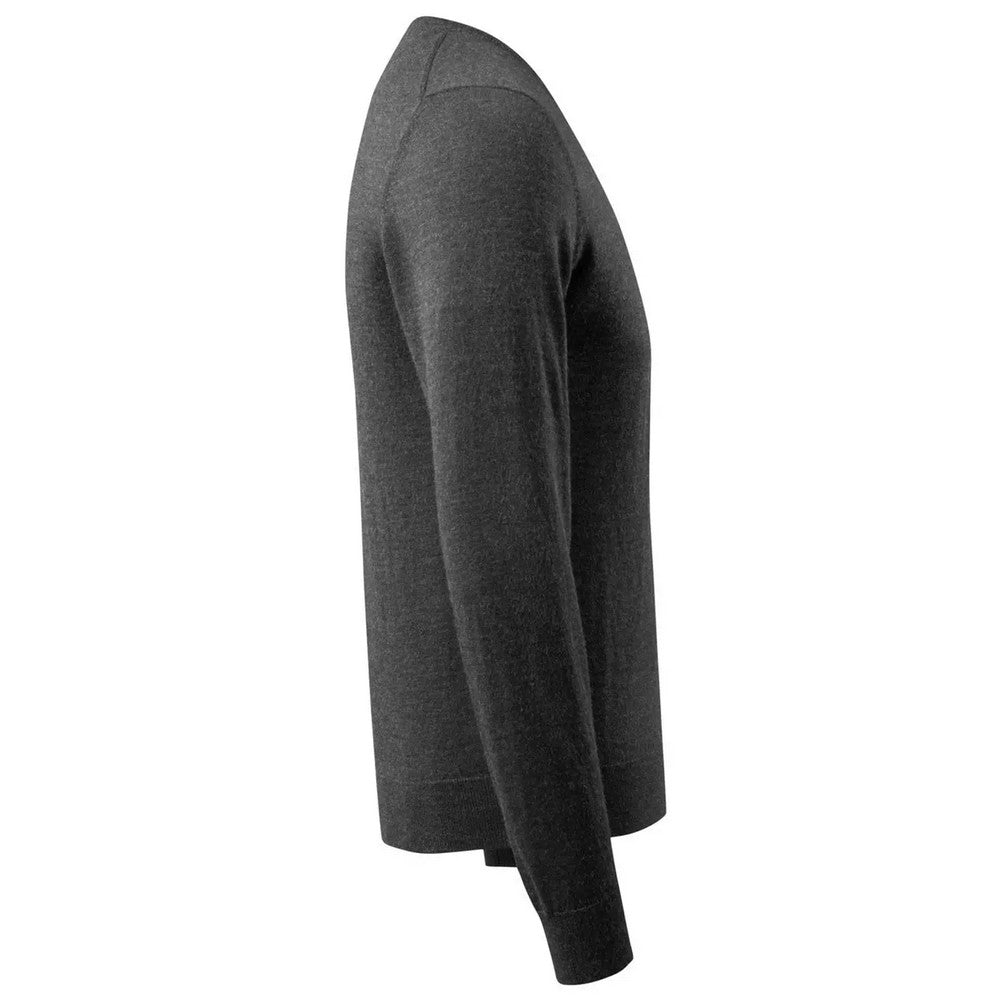 Dark Anthracite-Light Grey - Side - Mascot Mens Frontline Knitted Jumper